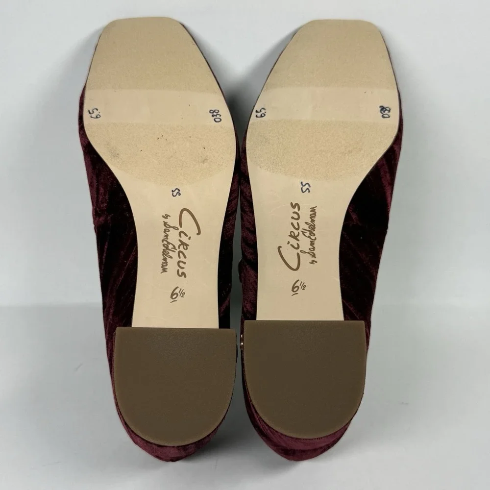 NEW Circus Sam Edelman‎ Size 6.5 M Chianti Elaine Mary Jane Block Heel Pumps